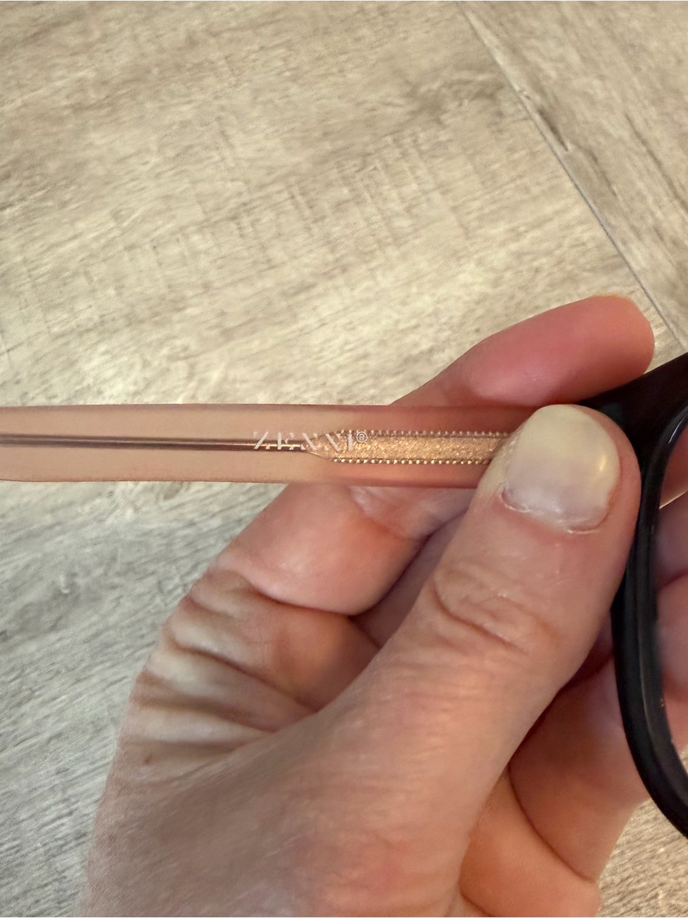 Zenni Brown and Pink non-prescription glasses - Picture 5 of 7
